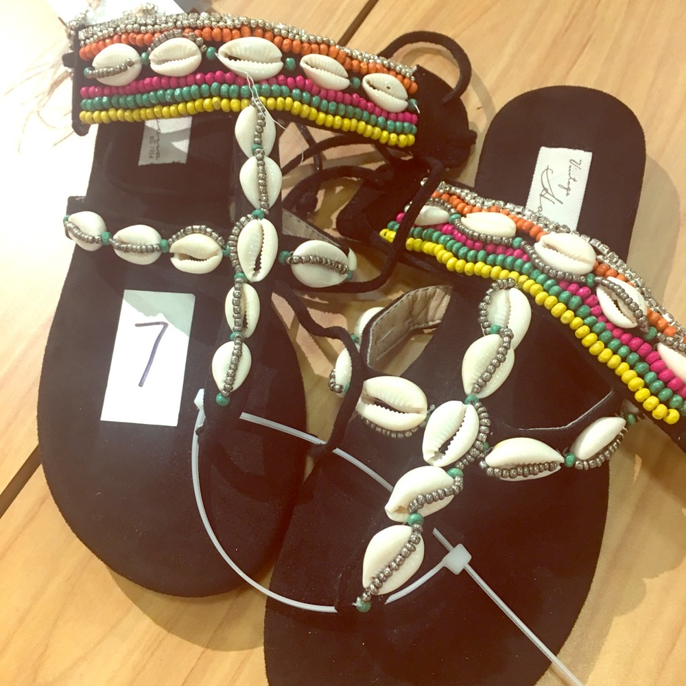 Shell Sandals NWT